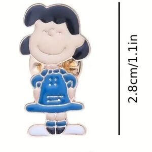 Peanut Character Lucy Tack Pin 0.79 x 0.39